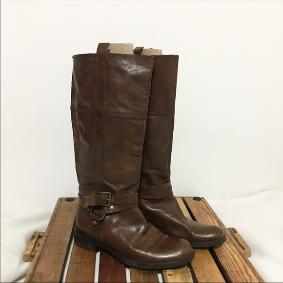 Vintage Shoes - Vintage scene leather boots